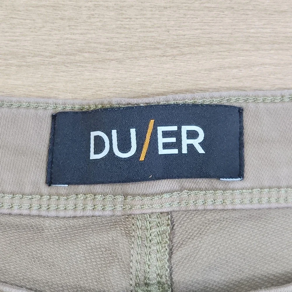 DU/ER N2X Relaxed Taper Pants Mens 38x30 Beige Chino Canvas Casual MFNR1002